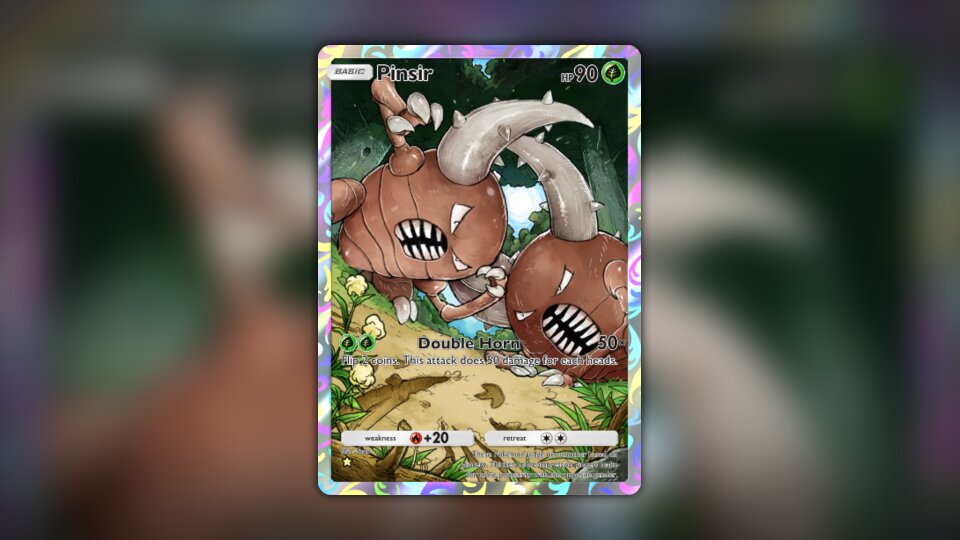 Pinsir (#229, ⭐, Genetic Apex) • Pokémon TCG Pocket Pinsir (#229, ⭐, Genetic Apex) • Pokémon TCG Pocket