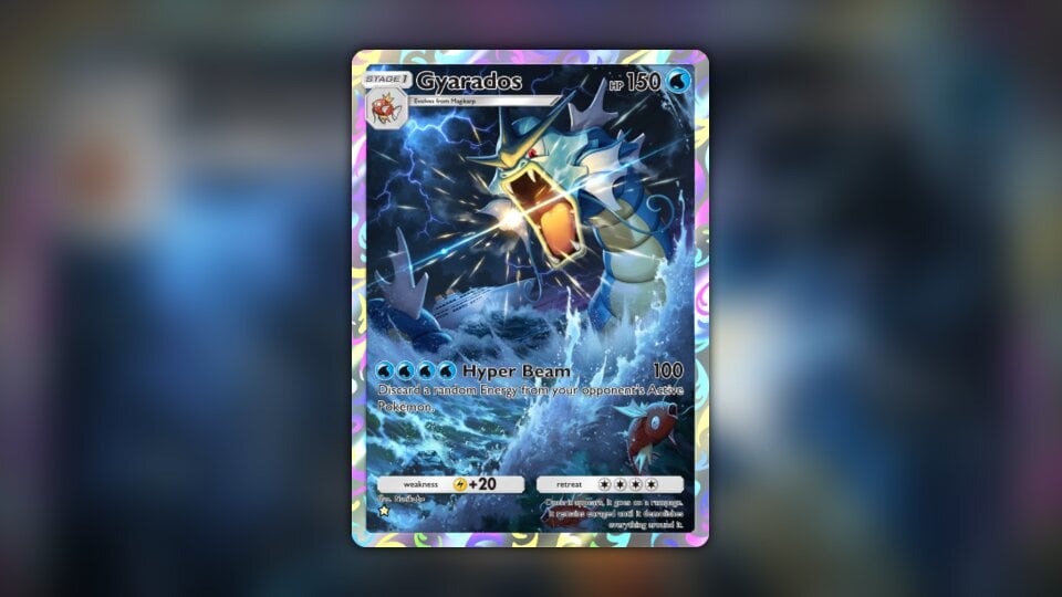 Gyarados (#233, ⭐, Genetic Apex) • Pokémon TCG Pocket