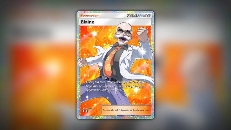 Blaine (#268, Genetic Apex) • Pokémon TCG Pocket