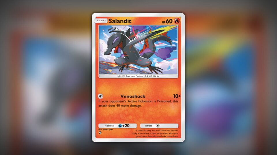 salandit pokemon card - 023/142 - Stellar Crown SATOSHI NAKAI Pokemon TCG - SM12a -