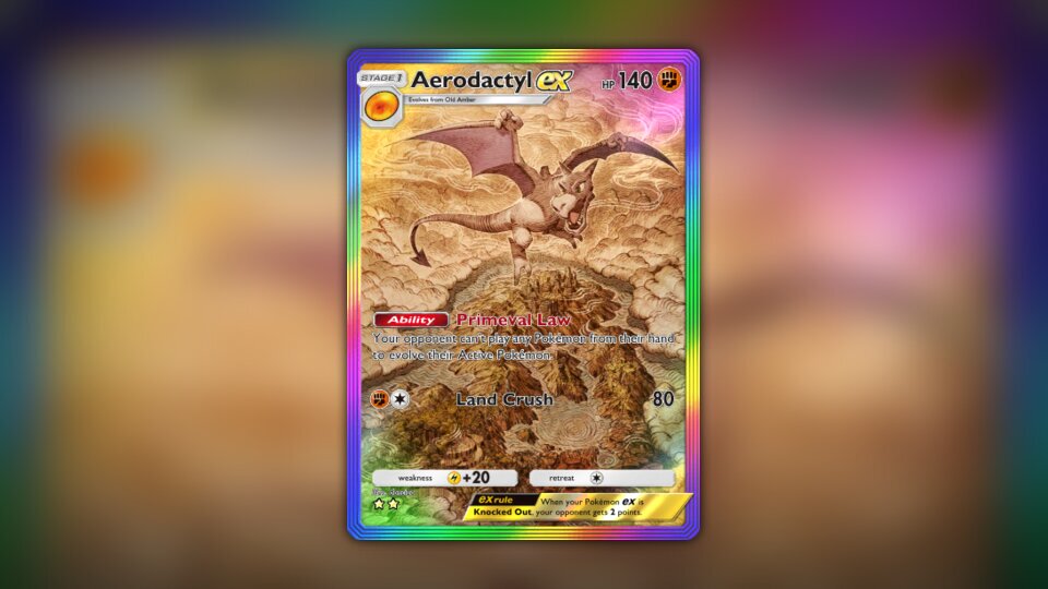 Aerodactyl ex (Mythical Island #84/86, 2-Stars) | Pokmon TCG Pocket Aerodactyl ex (Mythical Island #84/86, 2-Stars) | Pokmon TCG Pocket
