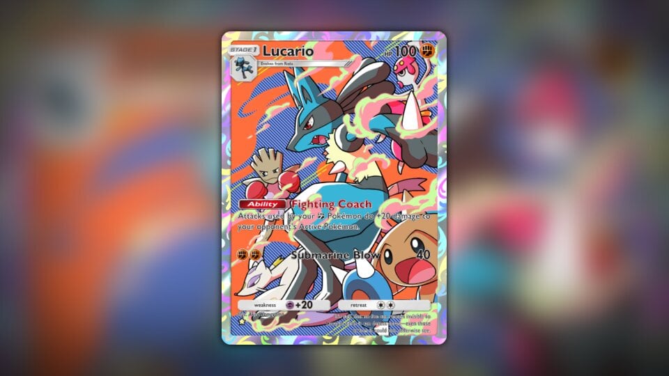 Lucario (#170, ⭐, Space-Time Smackdown) • Pokémon TCG Pocket