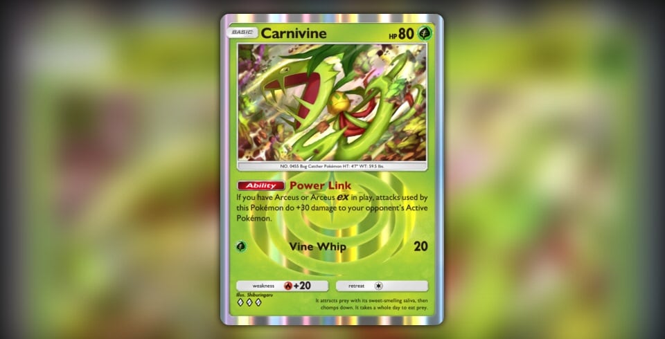 rceus ex & Carnivine Deck