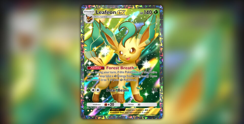 Leafeon ex (#82, Triumphant Light) • Pokémon TCG Pocket
