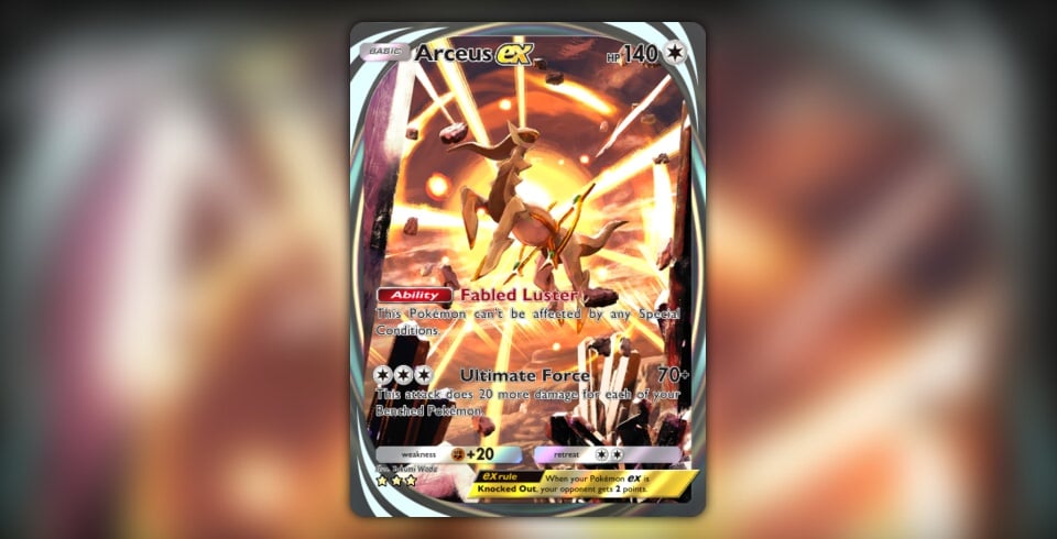 Arceus ex (#95, Triumphant Light) • Pokémon TCG Pocket