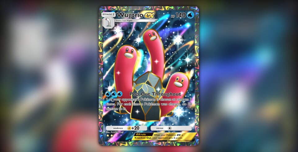 wugtrio pokemon card Amazon.com: Wugtrio 053/182 - Paradox Rift main image 0