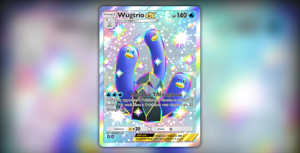 wugtrio ex pokemon card Wugtrio ex (Shining Revelry #109/110, 2-Star Shiny)