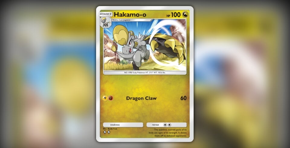 Hakamo-o (#126, ♦️♦️, Celestial Guardians) • Pokémon TCG