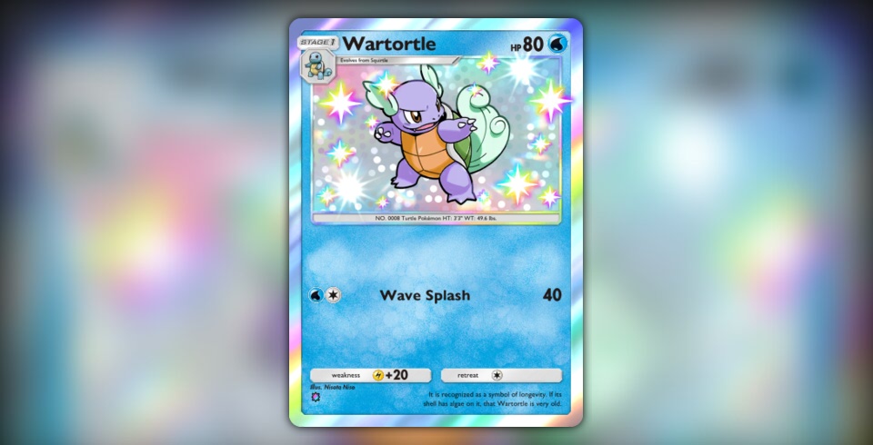 ポケモンカードゲーム Wartortle shadow less Pokémon Base Set Wartortle (Shadow And Shadowless) | eBay