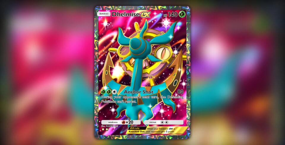 dhelmise vmax pokemon card value 2021 Pokemon Dhelmise Vmax 010/072 Shining Fates Full Art main image 1