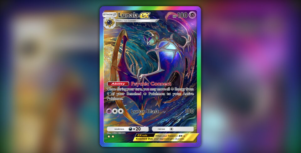 Lunala ex (Guardianes Celestiales #204/239, 2 Estrellas) | Pokémon