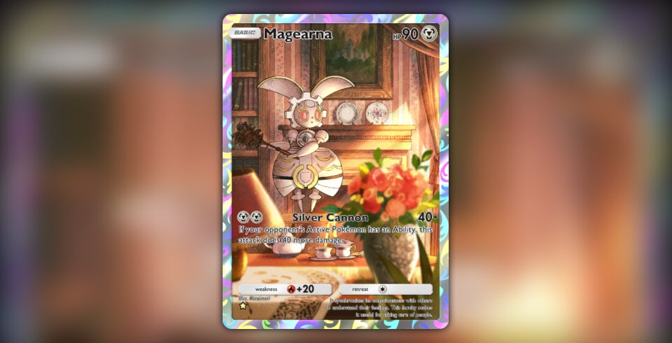 magearna pokemon card Pokemon TCG - Magearna EX Promo Full Art Holo Card XY175 main image 0
