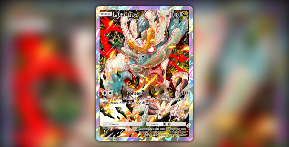 drampa full art pokemon card Shop Rare & Individual Pokémon Cards | Your Ultimate Pokémon TCG Store main image 1