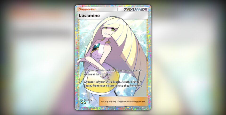 Lusamine (#83, Extradimensional Crisis) • Pokémon TCG Pocket