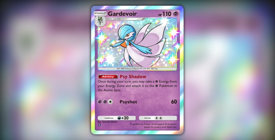 shiny gardevoir pokemon card Pokemon Japanese Shiny Treasures Gardevoir Ex SAR 348/190 main image 1