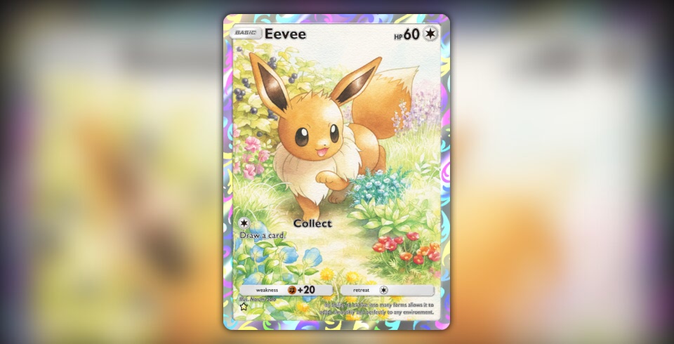 eevee pokemon card rare Eevee V main image 0