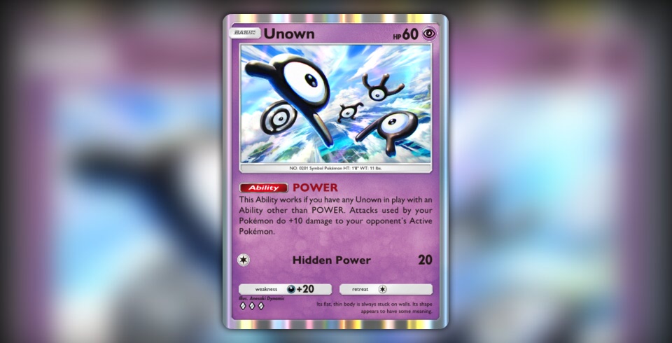 Unown (Wisdom of Sea and Sky #85/241, 3-Diamonds) | Pokémon TCG Pocket