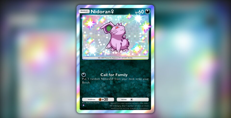 Nidoran (Wisdom of Sea and Sky #223/241, 1-Star Shiny) | Pokmon TCG Pocket