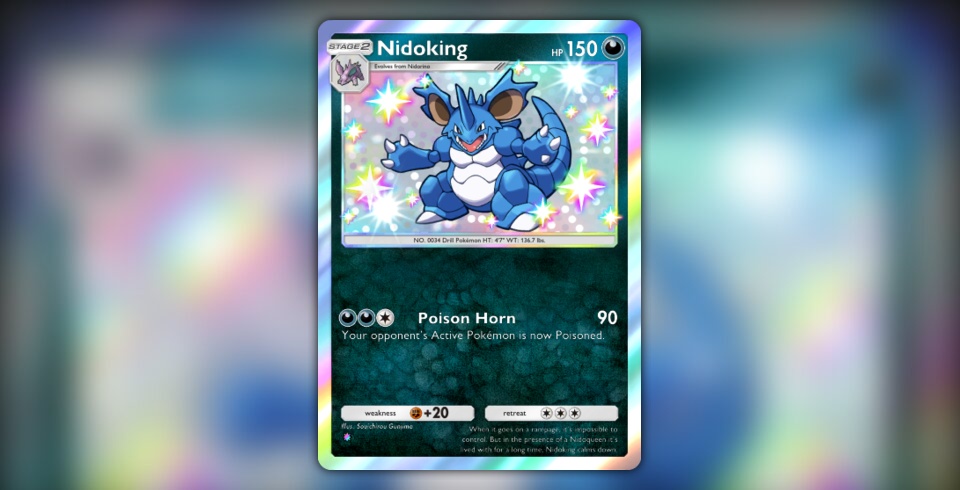 rare pokemon cards 2015 TEAM ROCKET'S NIDOKING EX SR 216/182 ACE MINT 9 main image 1