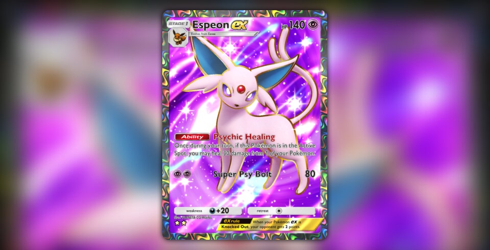 Espeon ex (#190, Wisdom of Sea and Sky) • Pokémon TCG Pocket
