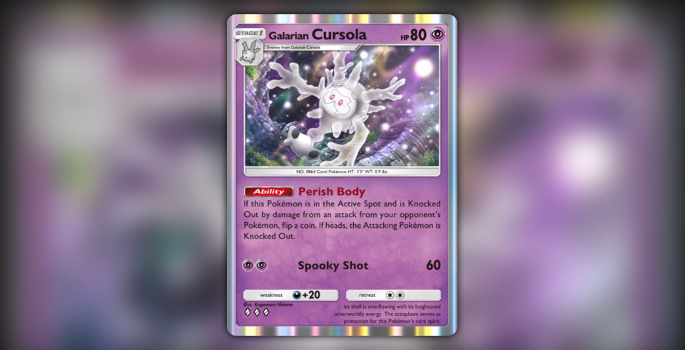 Galarian Cursola (Secluded Springs #35/71, 3-Diamonds) | Pokmon TCG Pocket