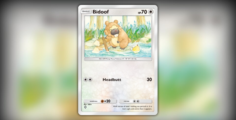 Bidoof (Deluxe Pack: ex #294/379, 1-Diamond) | Pokmon TCG Pocket
