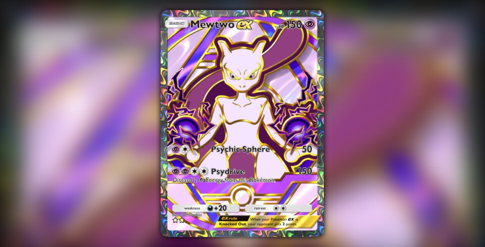 Mewtwo ex (#365, Deluxe Pack: ex) • Pokémon TCG Pocket