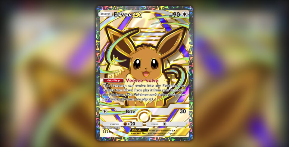 Eevee ex (Deluxe Pack: ex #370/379, 2-Stars) | Pokmon TCG Pocket