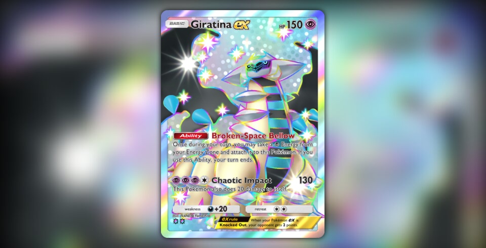 Giratina ex (Deluxe Pack: ex #377/379, 2-Star Shiny) | Pokmon TCG Pocket