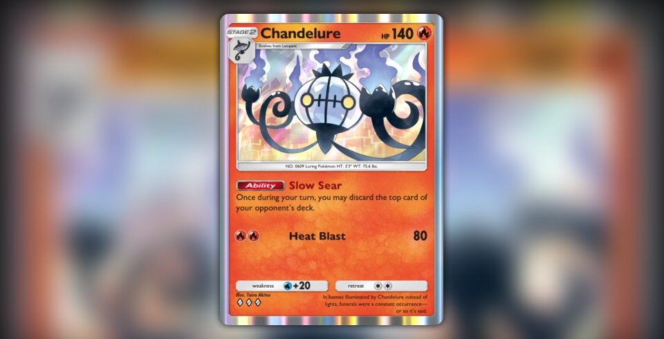 chandelier pokemon card Chandelure VMax Fusion Strikes 040/264, NM Pokemon Card main image 1