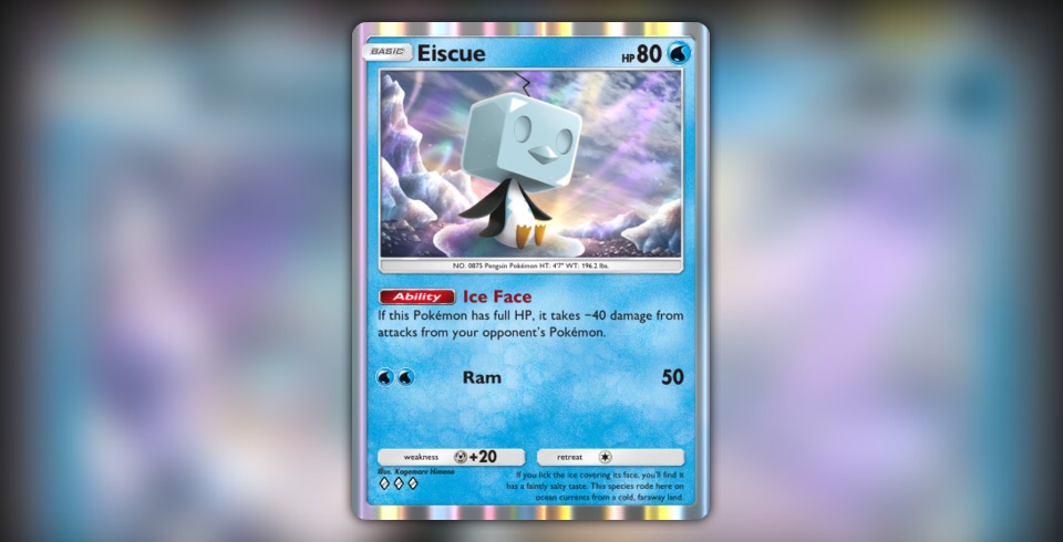 eiscue pokemon card value Eiscue - SWSH128 Black Star Promo Pokemon main image 0
