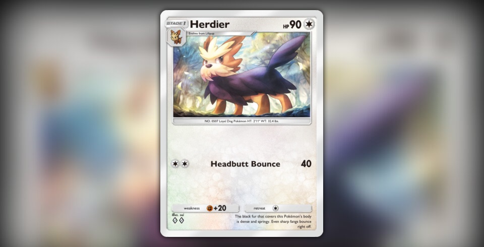 Herdier (Mega Rising #202/331, 2-Diamonds) | Pokmon TCG Pocket
