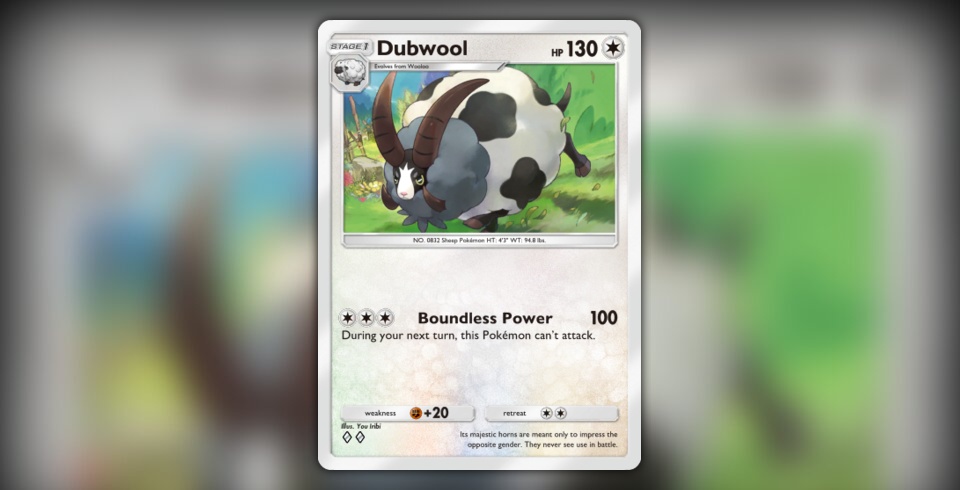 dubwool pokemon card Dubwool - 154/202 - Sword & Shield