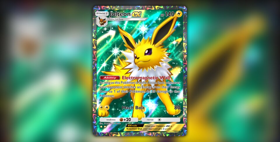 Jolteon ex (Mega Rising #257/331, 2-Stars) | Pokmon TCG Pocket Jolteon ex (Mega Rising #257/331, 2-Stars) | Pokmon TCG Pocket