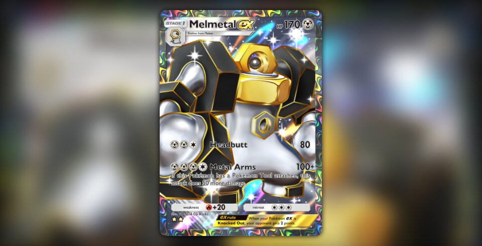 Melmetal ex (Mega Rising #264/331, 2-Stars) | Pokémon TCG Pocket