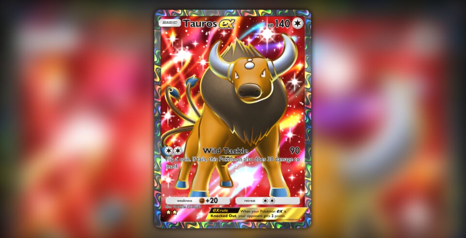 Tauros ex (Mega Rising #265/331, 2-Stars) | Pokmon TCG Pocket