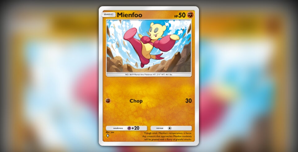 Mienfoo (Crimson Blaze #43/103, 1-Diamond) | Pokémon TCG Pocket