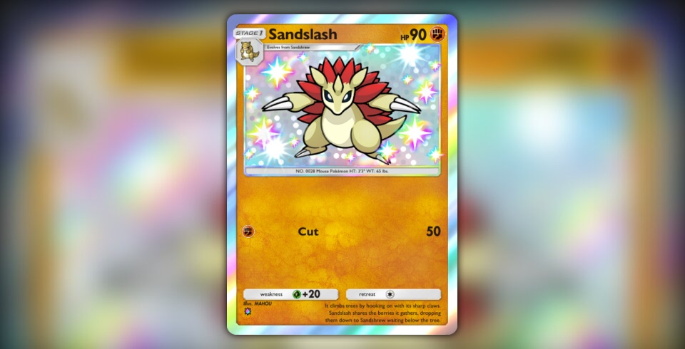 Sandslash (Crimson Blaze #95/103, 1-Star Shiny) | Pokmon TCG Pocket Sandslash (Crimson Blaze #95/103, 1-Star Shiny) | Pokmon TCG Pocket