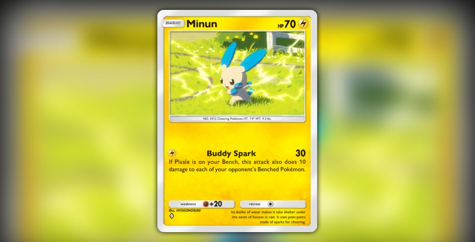 pokemon minun card Pokemon - Scarlet & Violet - Paradox Rift - Minun - 061/182