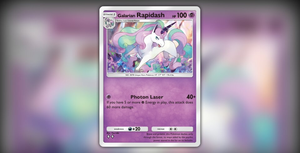 pokemon tcg prism cards Galarian Rapidash • Competitive • 6IVs • Level 100 • Online Battle-rea |  Pokefella
