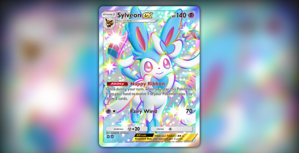 pokemon card sylveon gx Pokemon Sun & Moon Guardians Rising - Sylveon GX - 158/145
