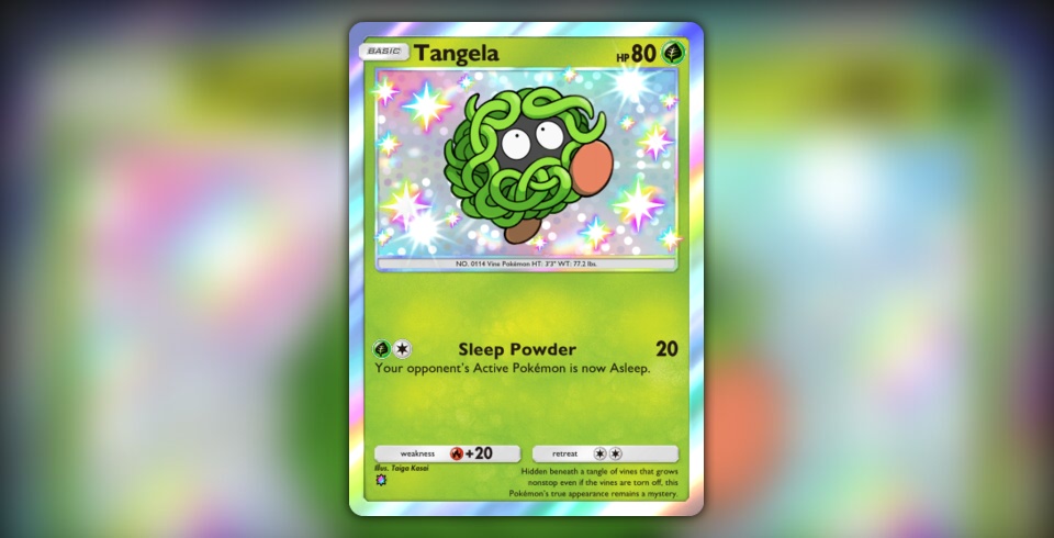 shiny tangela pokemon card Tangela - 66/102 - Common - Unlimited Edition