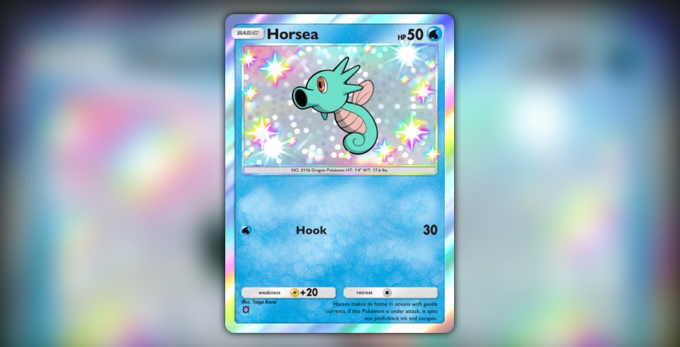 pokemon cards horsea Horsea (58/97) [EX: Battle Stadium] main image 0