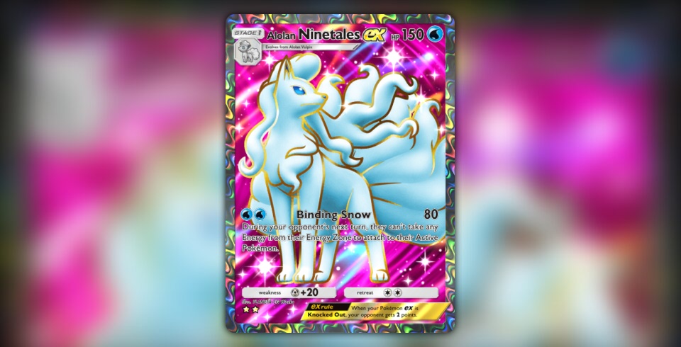 alolan ninetales gx pokemon card Alolan Ninetales GX main image 1
