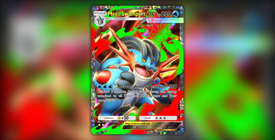mega swampert ex pokemon card Amazon.com: Pokemon M Swampert EX XY87 Mega Swampert EX Oversized Jumbo Card  XY 87 : Toys & Games