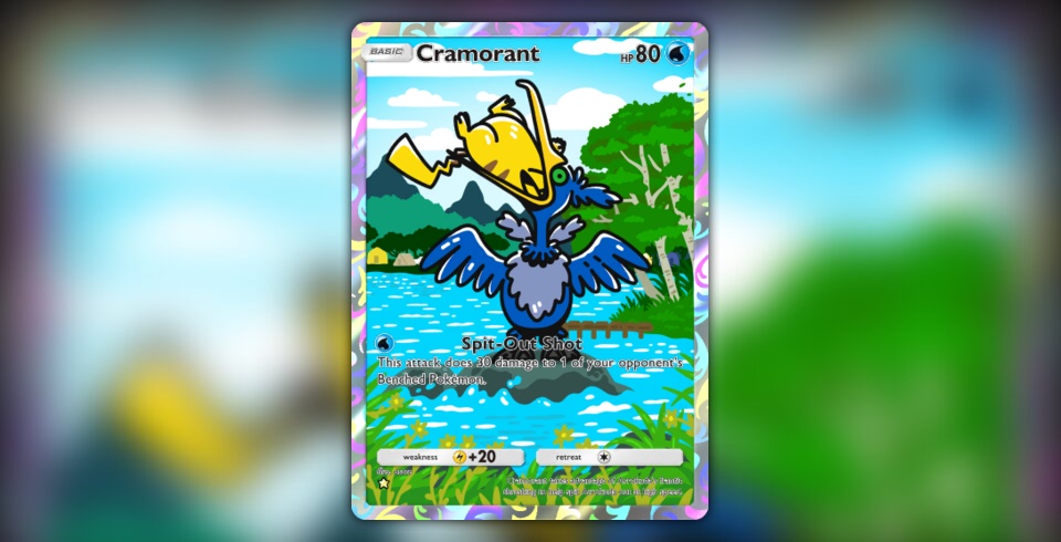 cramorant pokemon card Amazon.com: Pokemon – Cramorant 176/167 – Twilight Masquerade –  Illustration Rare – Full Art – Alternate : Toys & Games main image 0