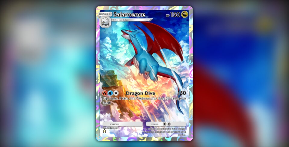 salamence pokemon cards Pokemon Journey Together Special Illustration Rare Salamence ex #187 main image 1