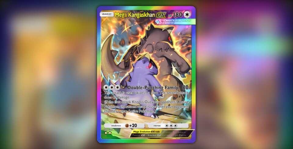 mega kangaskhan pokemon card Raticate Break -Single Card main image 0