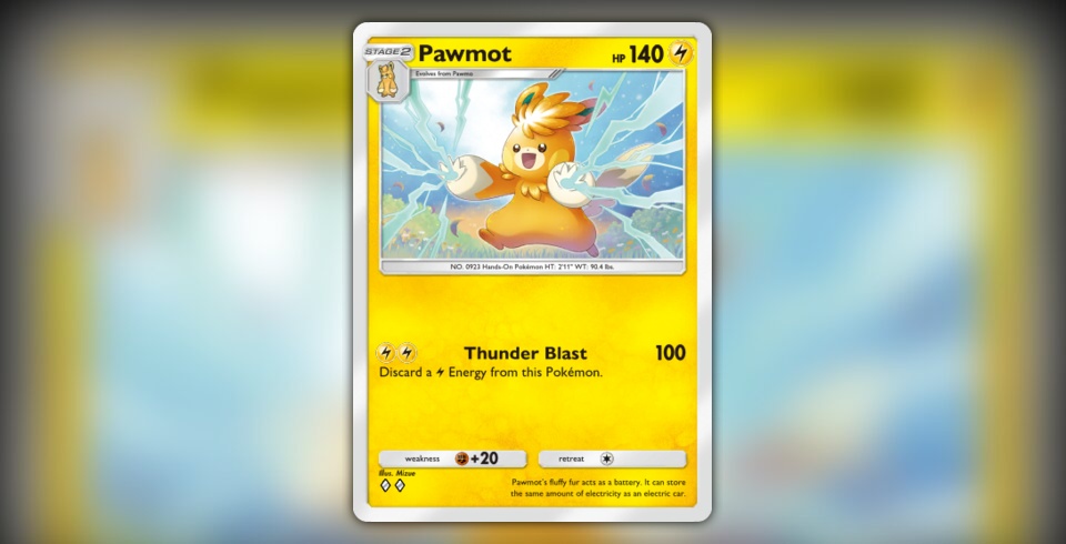 pawmot pokemon card Pawmot Illustration Rare Scarlet & Violet Bae 209/198, NM Pokemon Card main image 1