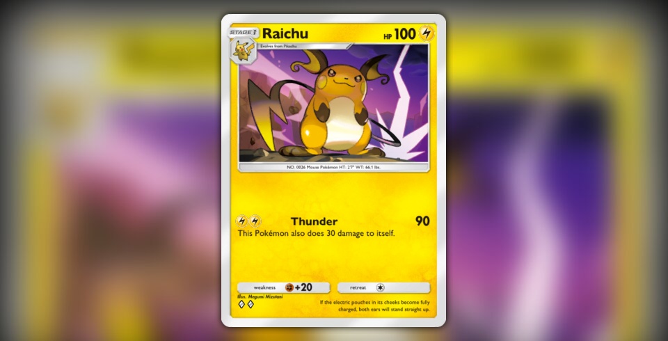 pokemon raichu card PSA 8 NM - MT main image 0
